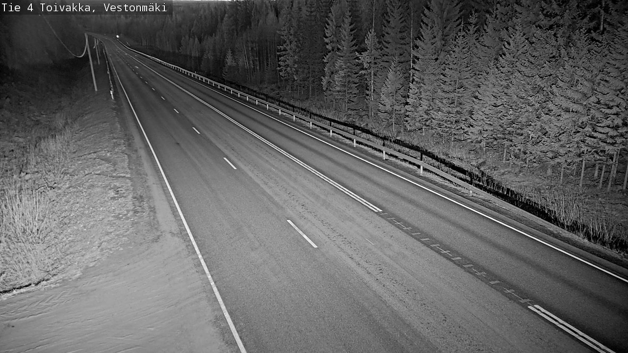 Weather Camera Image Väg 4 Toivakka, Vestonmäki, Toivakka, Keski-Suomi