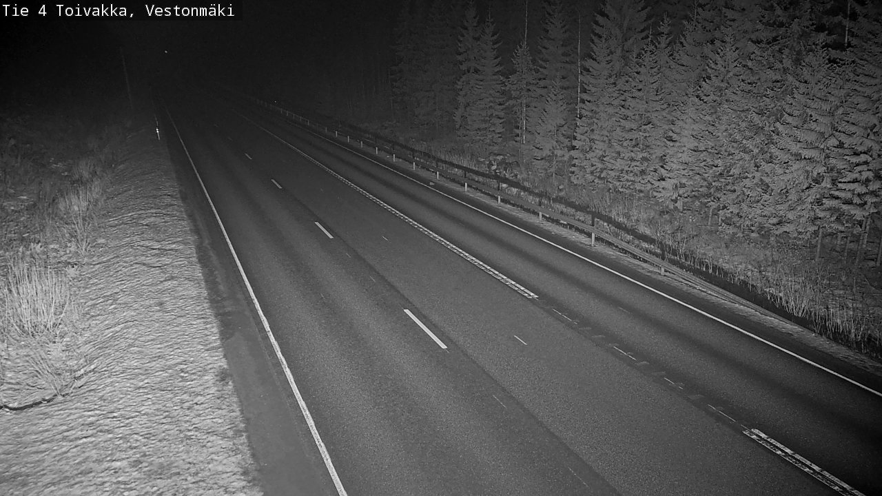 Weather Camera Image Väg 4 Toivakka, Vestonmäki, Toivakka, Keski-Suomi