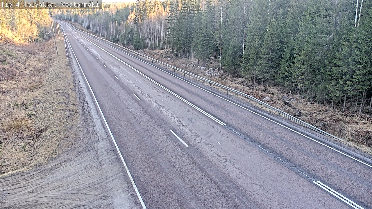 Weather Camera Image Väg 4 Toivakka, Vestonmäki, Toivakka, Keski-Suomi