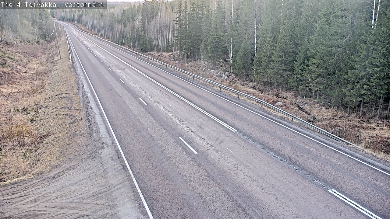 Weather Camera Image Väg 4 Toivakka, Vestonmäki, Toivakka, Keski-Suomi