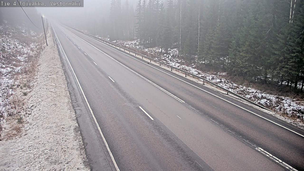 Weather Camera Image Väg 4 Toivakka, Vestonmäki, Toivakka, Keski-Suomi