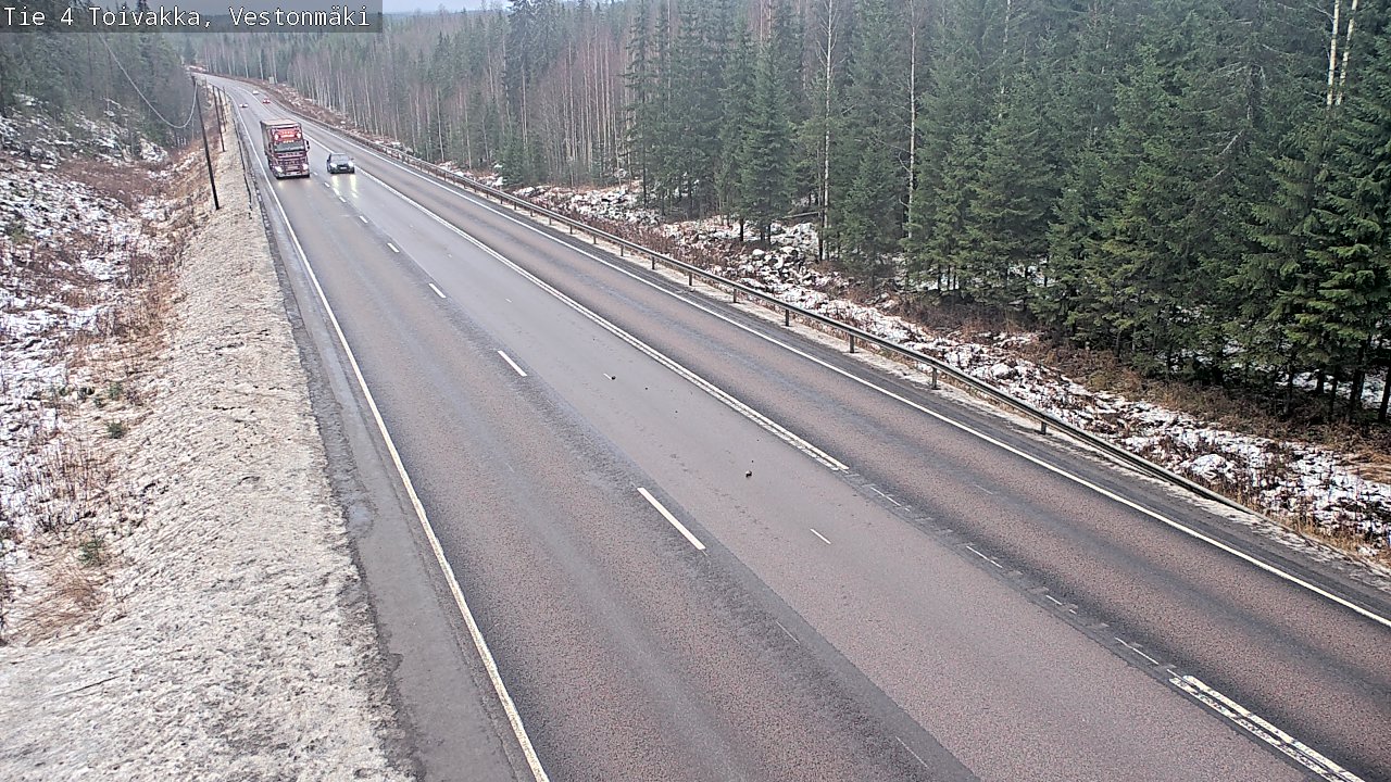 Weather Camera Image Väg 4 Toivakka, Vestonmäki, Toivakka, Keski-Suomi