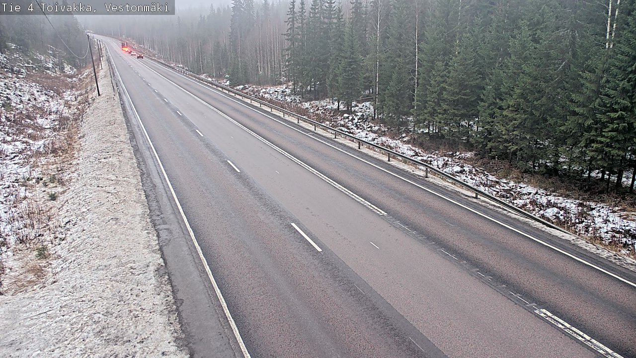 Weather Camera Image Väg 4 Toivakka, Vestonmäki, Toivakka, Keski-Suomi