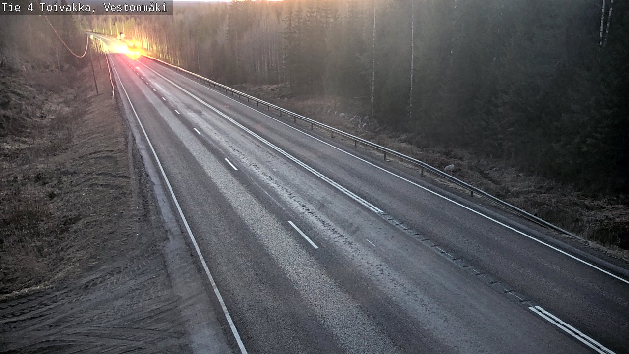 Weather Camera Image Väg 4 Toivakka, Vestonmäki, Toivakka, Keski-Suomi