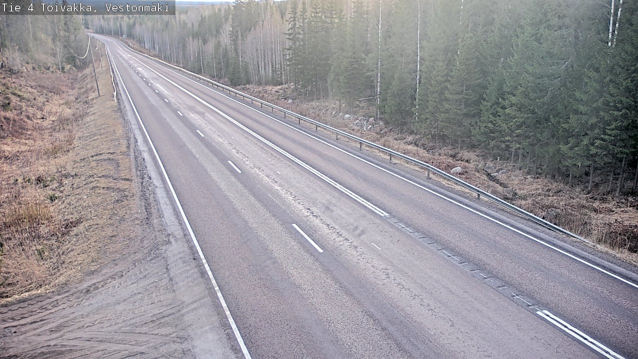 Weather Camera Image Väg 4 Toivakka, Vestonmäki, Toivakka, Keski-Suomi