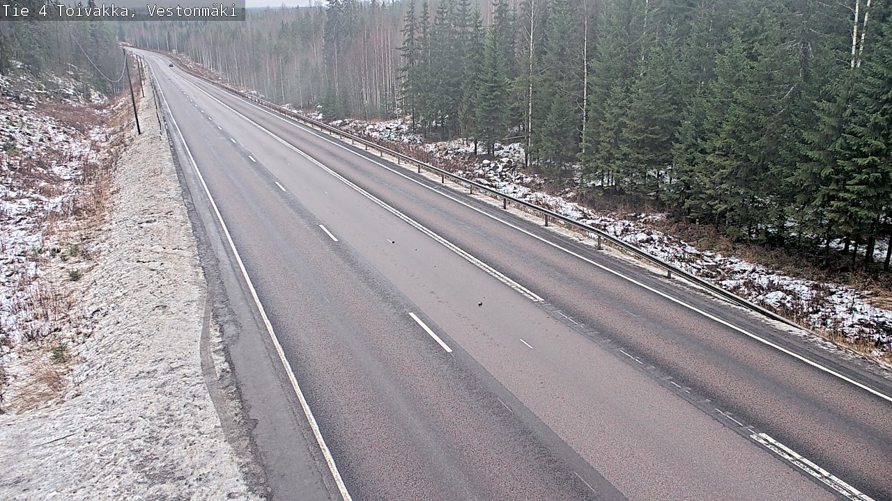Weather Camera Image Väg 4 Toivakka, Vestonmäki, Toivakka, Keski-Suomi