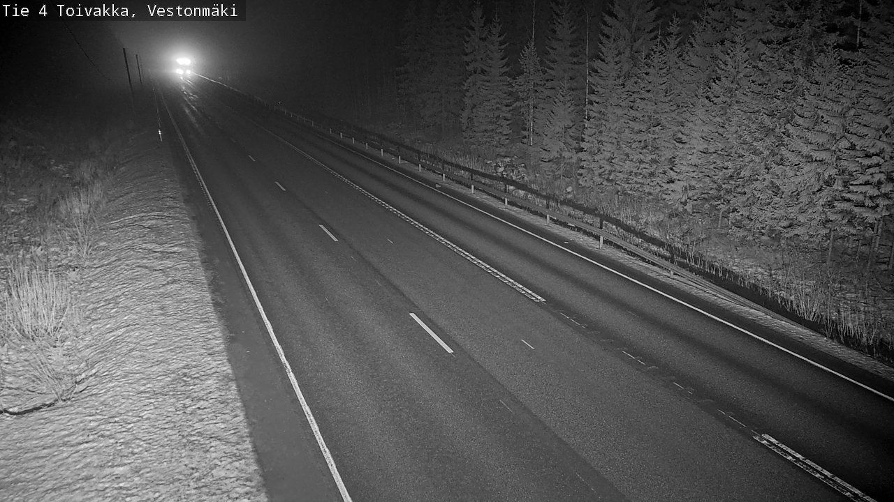 Weather Camera Image Väg 4 Toivakka, Vestonmäki, Toivakka, Keski-Suomi