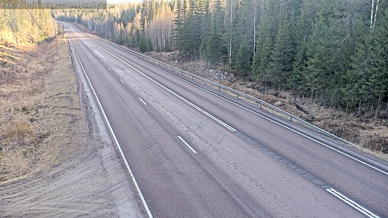 Weather Camera Image Väg 4 Toivakka, Vestonmäki, Toivakka, Keski-Suomi