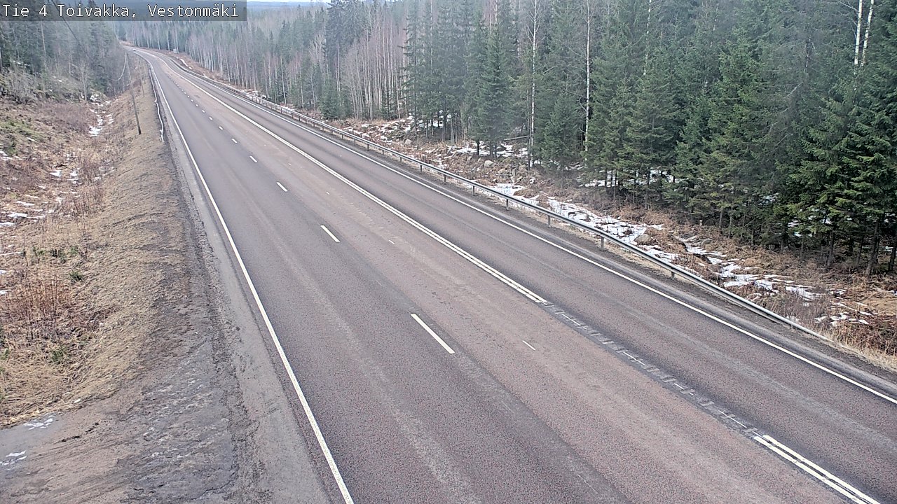 Weather Camera Image Road 4 Toivakka, Vestonmäki, Toivakka, Keski-Suomi
