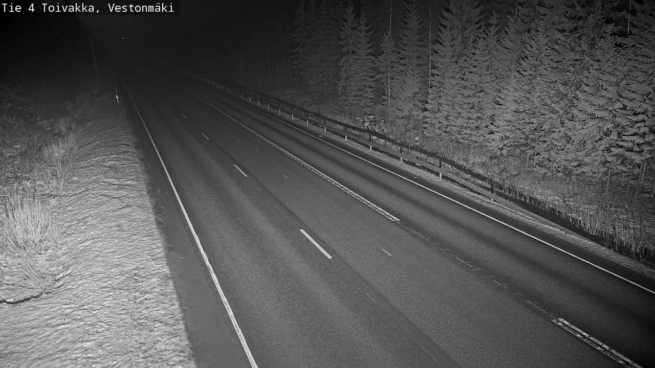 Weather Camera Image Väg 4 Toivakka, Vestonmäki, Toivakka, Keski-Suomi