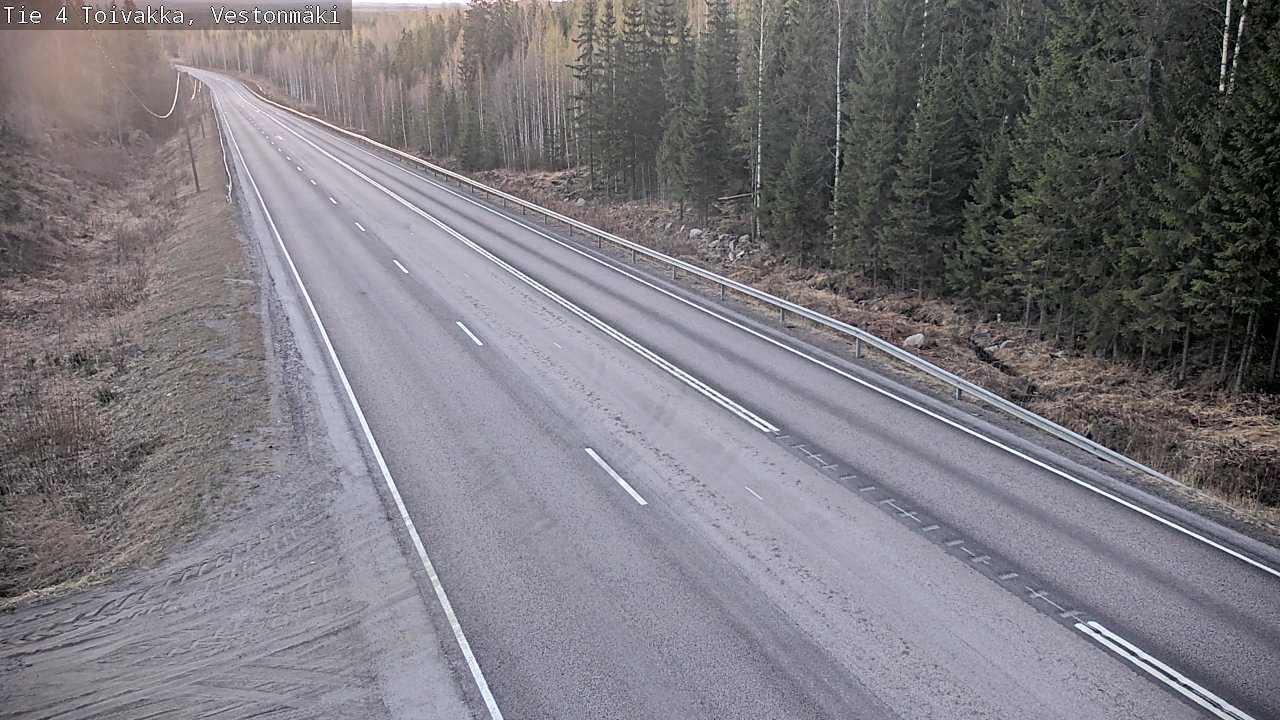 Weather Camera Image Väg 4 Toivakka, Vestonmäki, Toivakka, Keski-Suomi