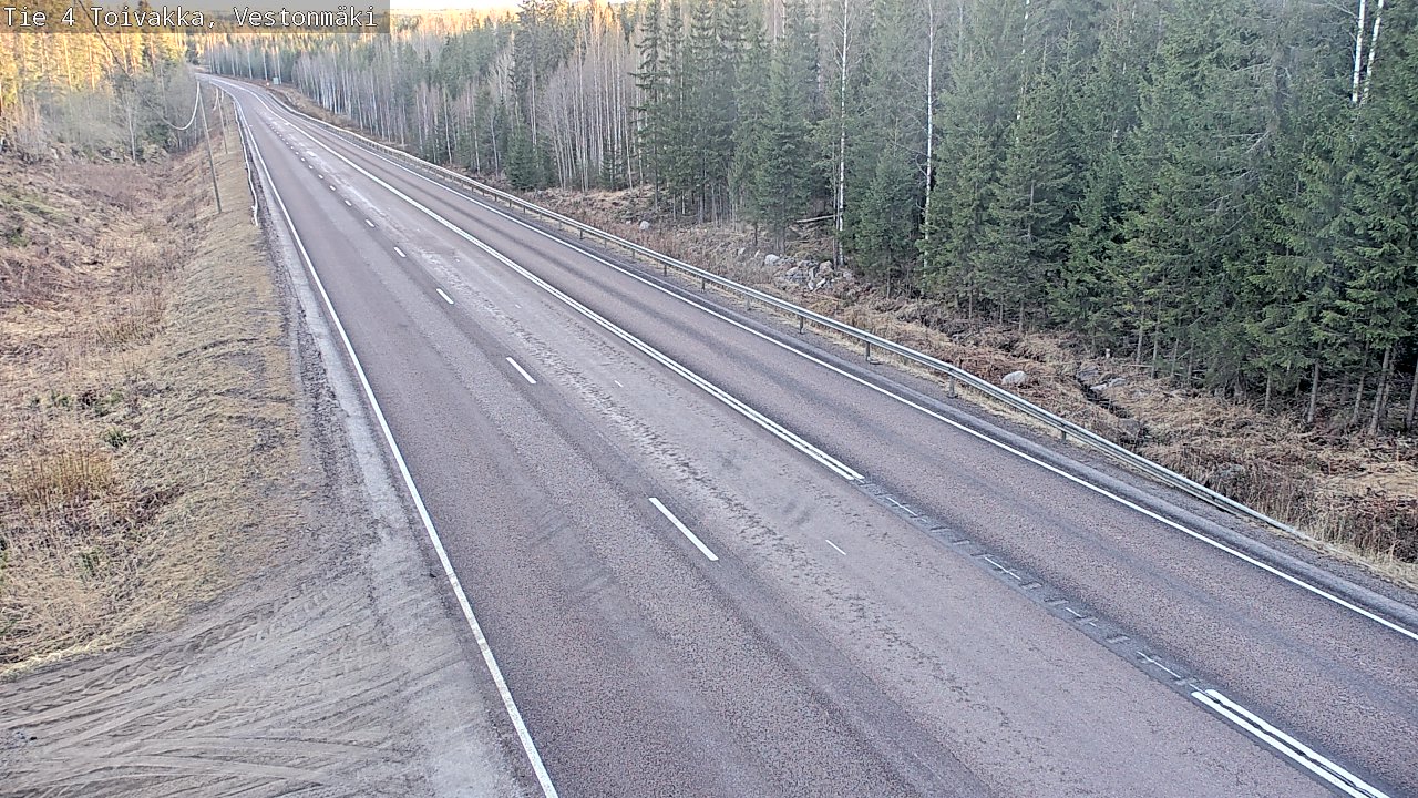 Weather Camera Image Väg 4 Toivakka, Vestonmäki, Toivakka, Keski-Suomi