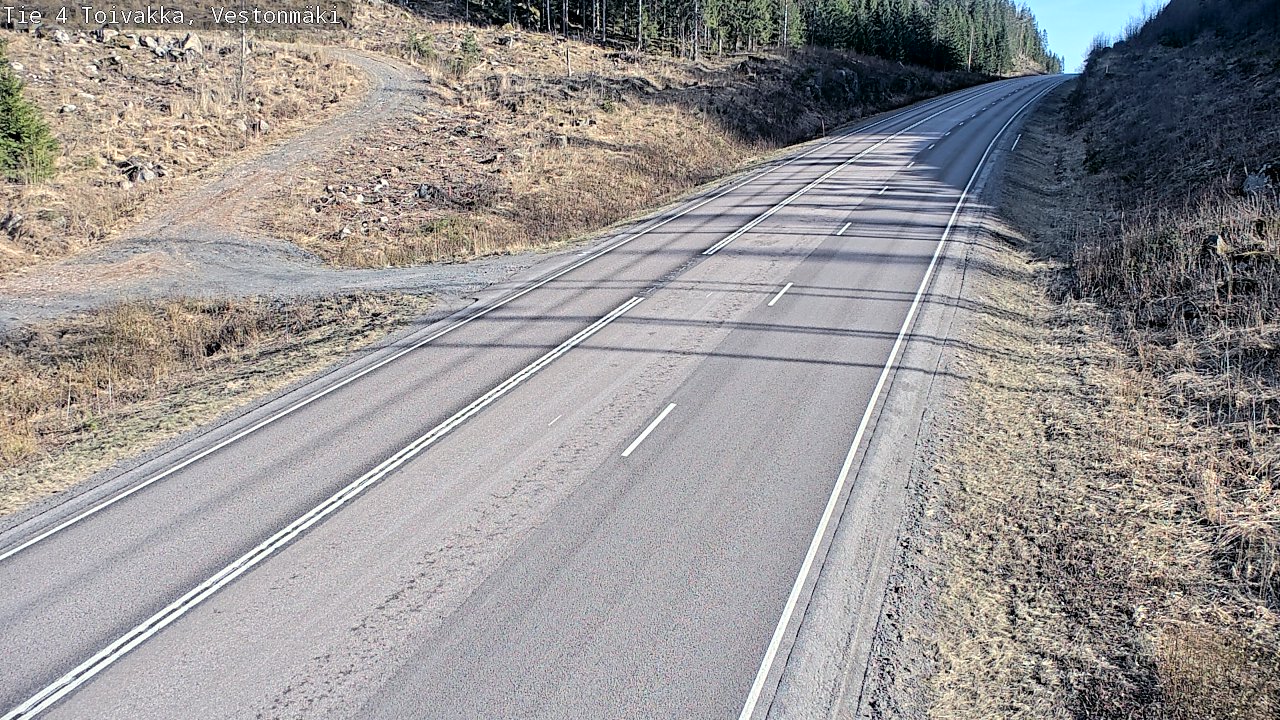 Weather Camera Image Väg 4 Toivakka, Vestonmäki, Toivakka, Keski-Suomi
