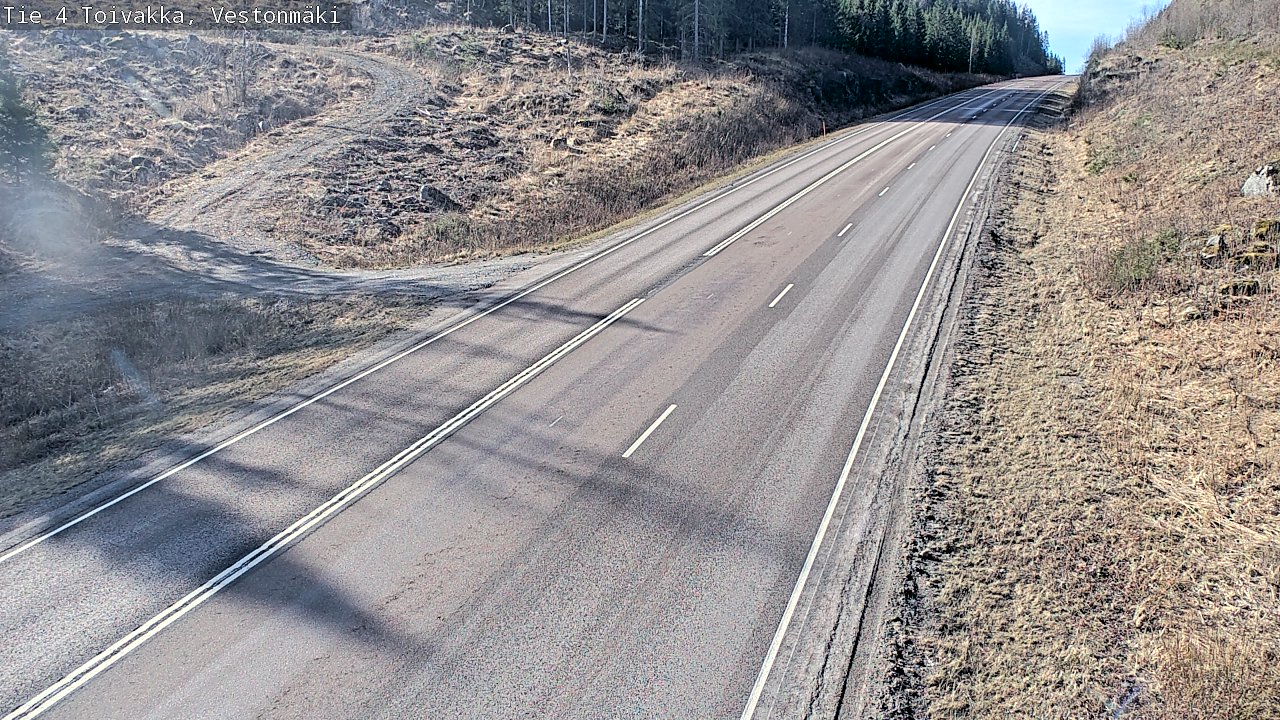 Weather Camera Image Väg 4 Toivakka, Vestonmäki, Toivakka, Keski-Suomi