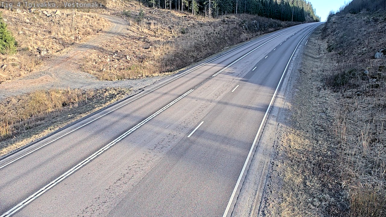 Weather Camera Image Väg 4 Toivakka, Vestonmäki, Toivakka, Keski-Suomi