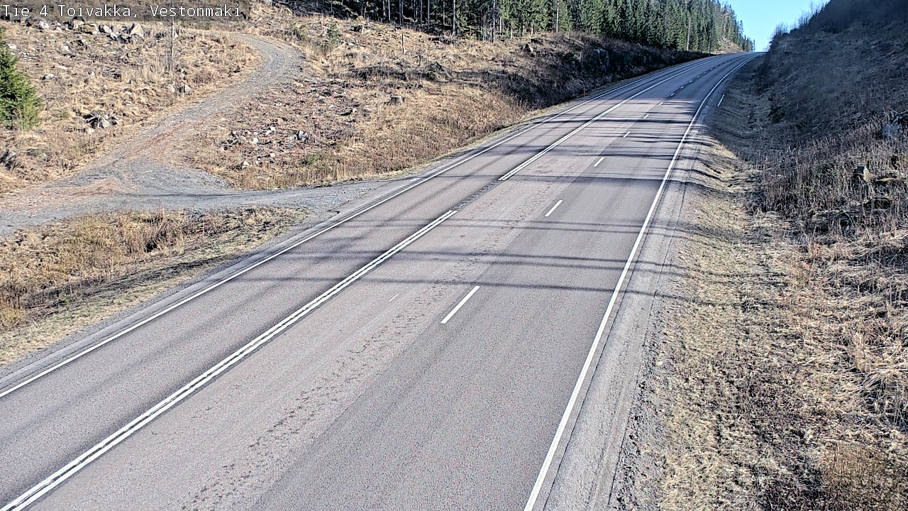 Weather Camera Image Väg 4 Toivakka, Vestonmäki, Toivakka, Keski-Suomi