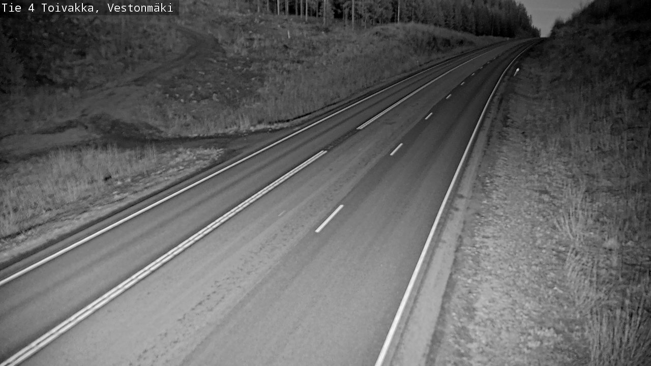 Weather Camera Image Väg 4 Toivakka, Vestonmäki, Toivakka, Keski-Suomi