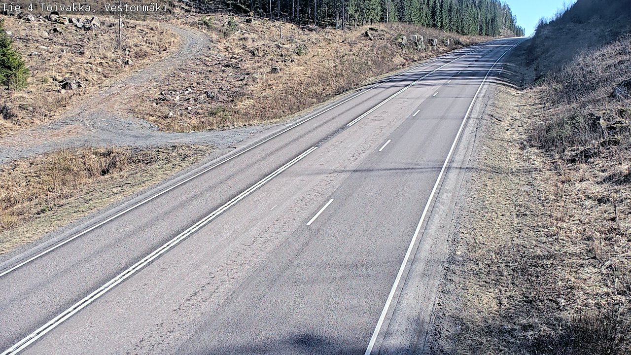 Weather Camera Image Väg 4 Toivakka, Vestonmäki, Toivakka, Keski-Suomi