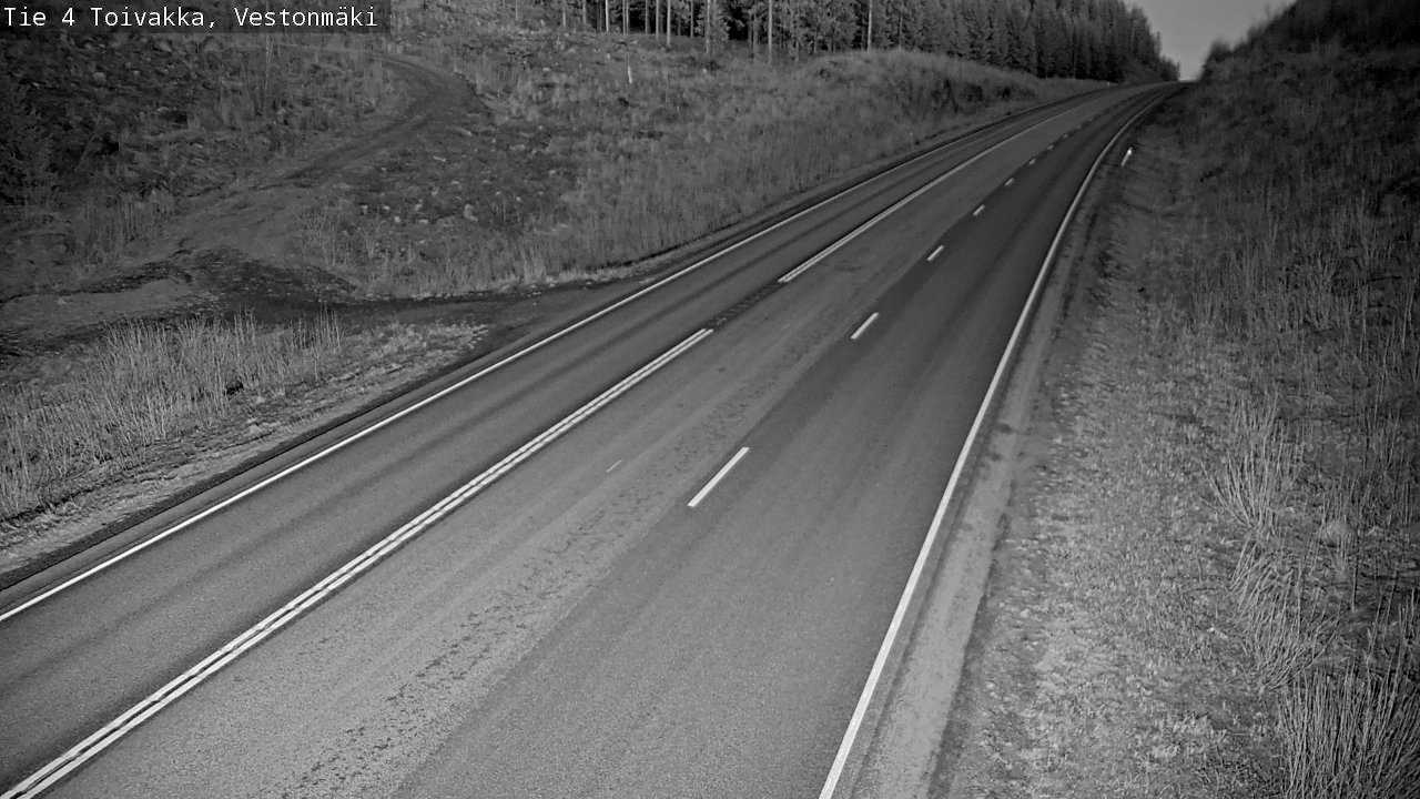 Weather Camera Image Väg 4 Toivakka, Vestonmäki, Toivakka, Keski-Suomi