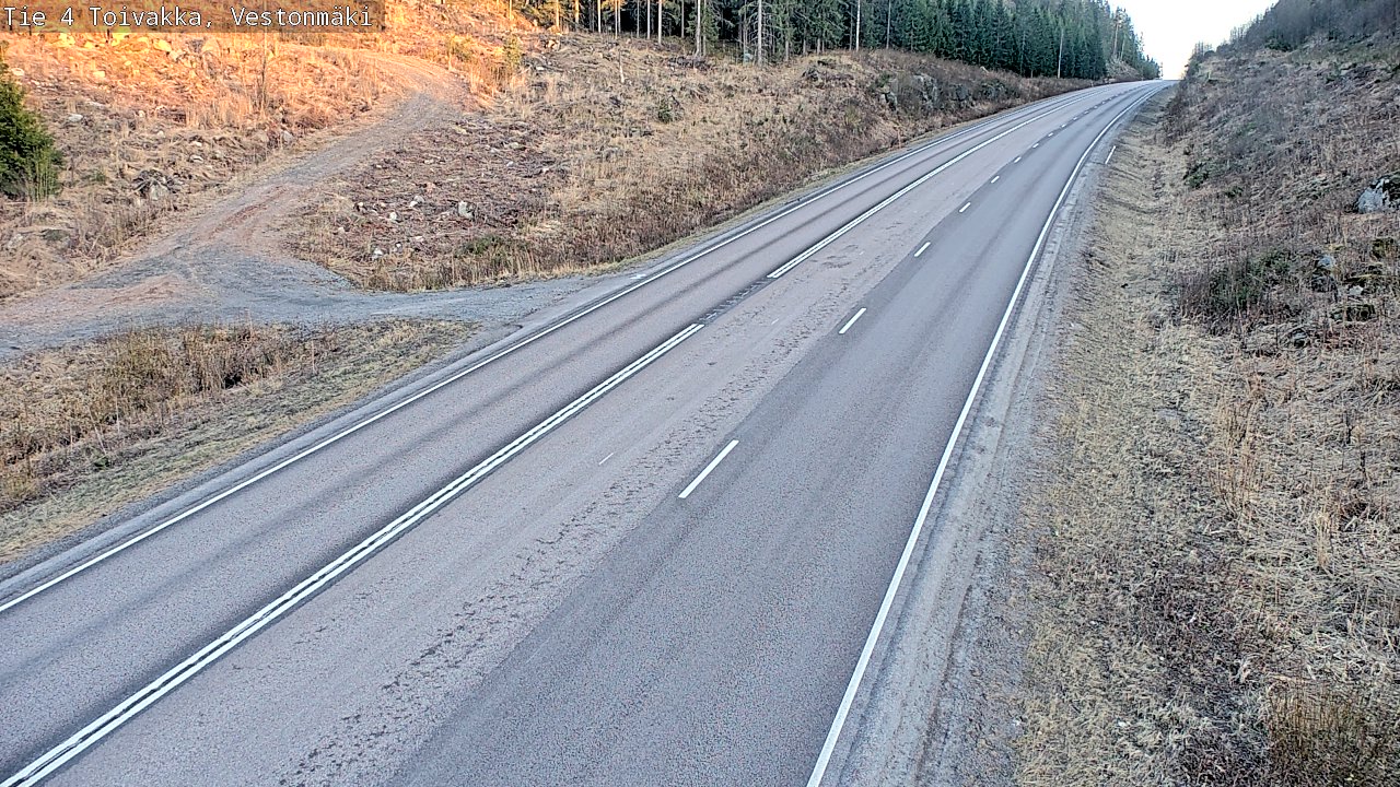 Weather Camera Image Väg 4 Toivakka, Vestonmäki, Toivakka, Keski-Suomi