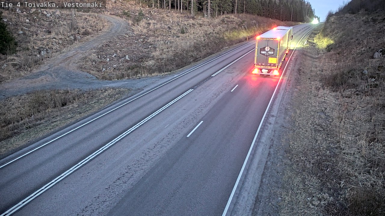 Weather Camera Image Väg 4 Toivakka, Vestonmäki, Toivakka, Keski-Suomi