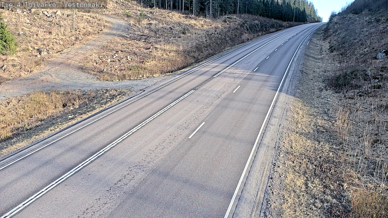 Weather Camera Image Väg 4 Toivakka, Vestonmäki, Toivakka, Keski-Suomi