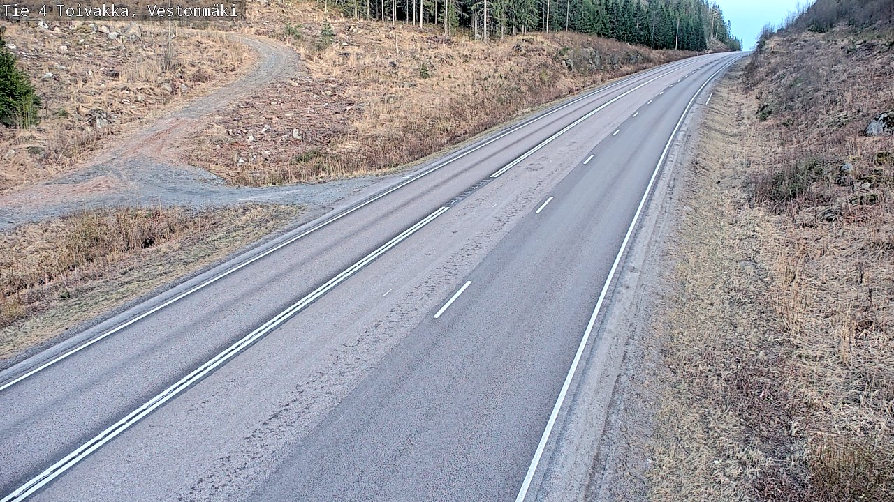 Weather Camera Image Väg 4 Toivakka, Vestonmäki, Toivakka, Keski-Suomi