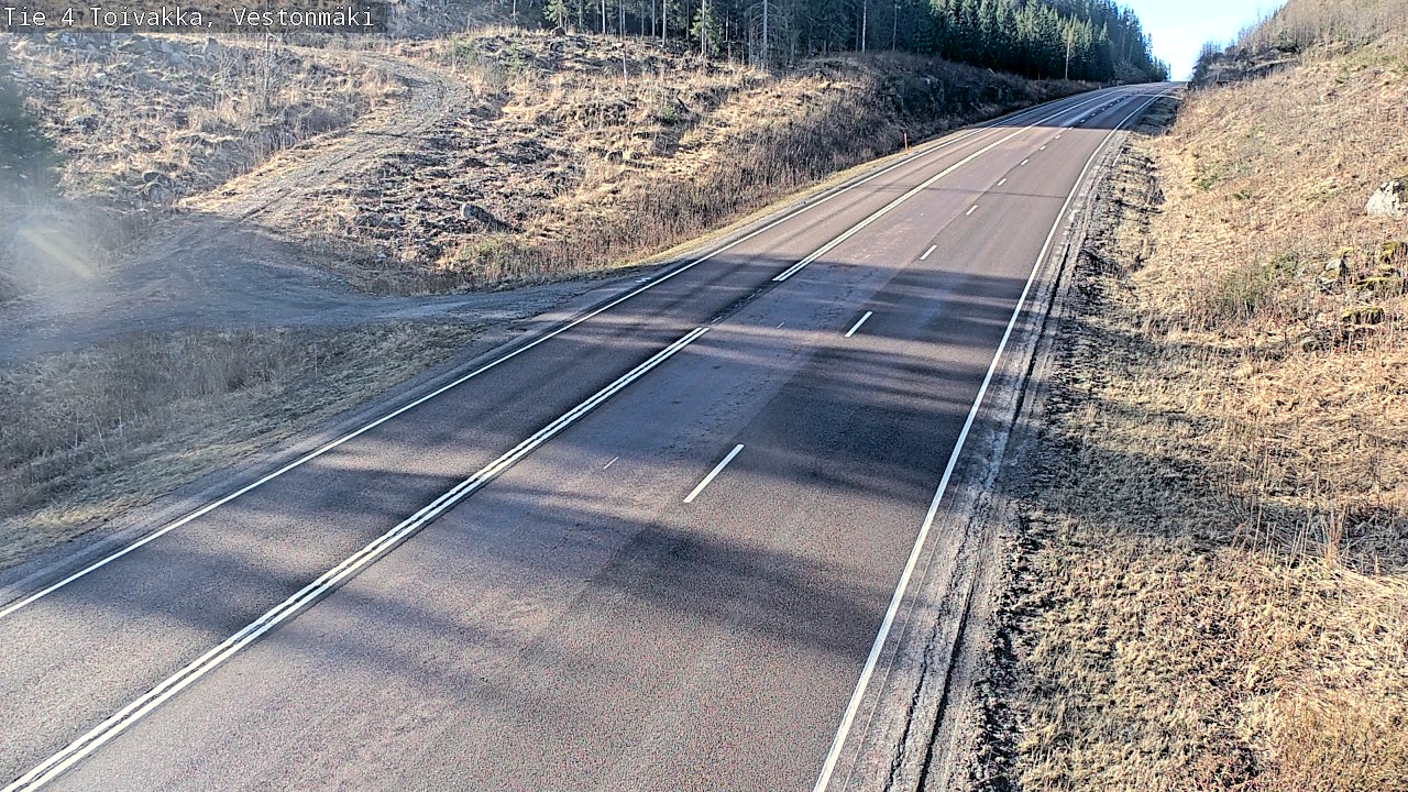 Weather Camera Image Väg 4 Toivakka, Vestonmäki, Toivakka, Keski-Suomi