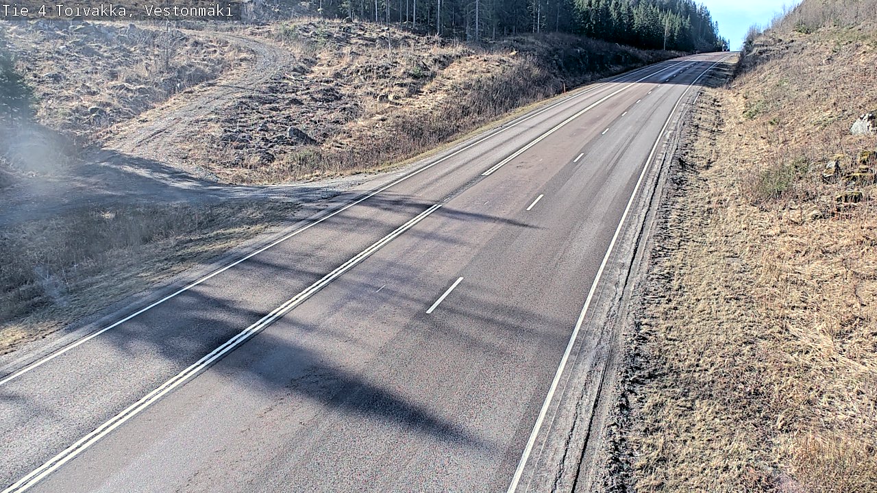 Weather Camera Image Väg 4 Toivakka, Vestonmäki, Toivakka, Keski-Suomi