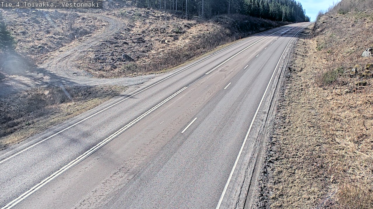 Weather Camera Image Väg 4 Toivakka, Vestonmäki, Toivakka, Keski-Suomi