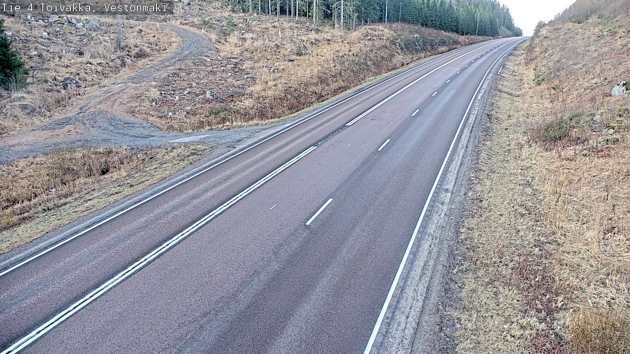 Weather Camera Image Väg 4 Toivakka, Vestonmäki, Toivakka, Keski-Suomi