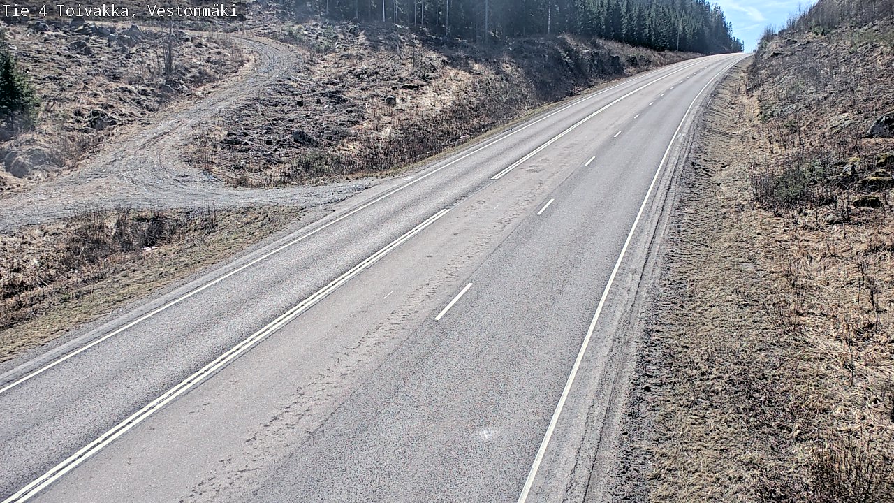 Weather Camera Image Väg 4 Toivakka, Vestonmäki, Toivakka, Keski-Suomi