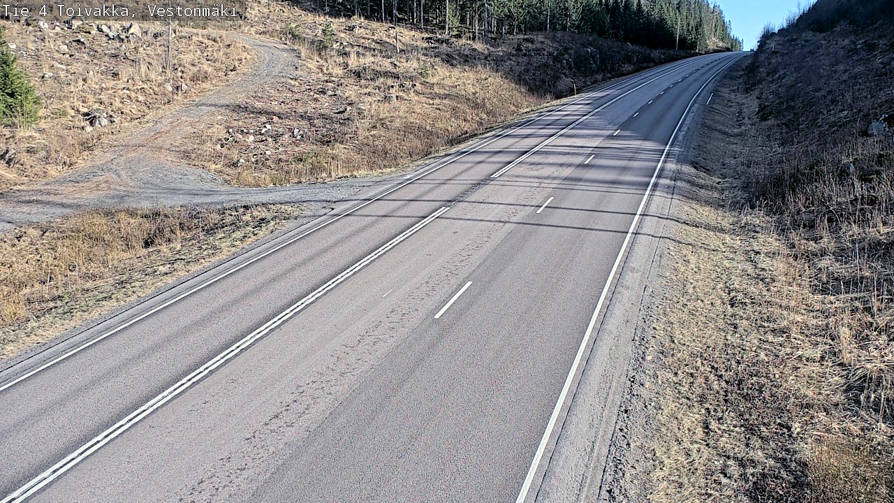 Weather Camera Image Väg 4 Toivakka, Vestonmäki, Toivakka, Keski-Suomi