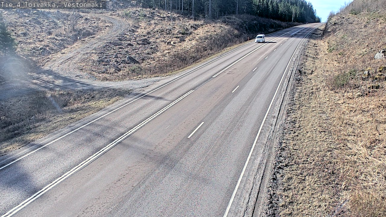 Weather Camera Image Väg 4 Toivakka, Vestonmäki, Toivakka, Keski-Suomi