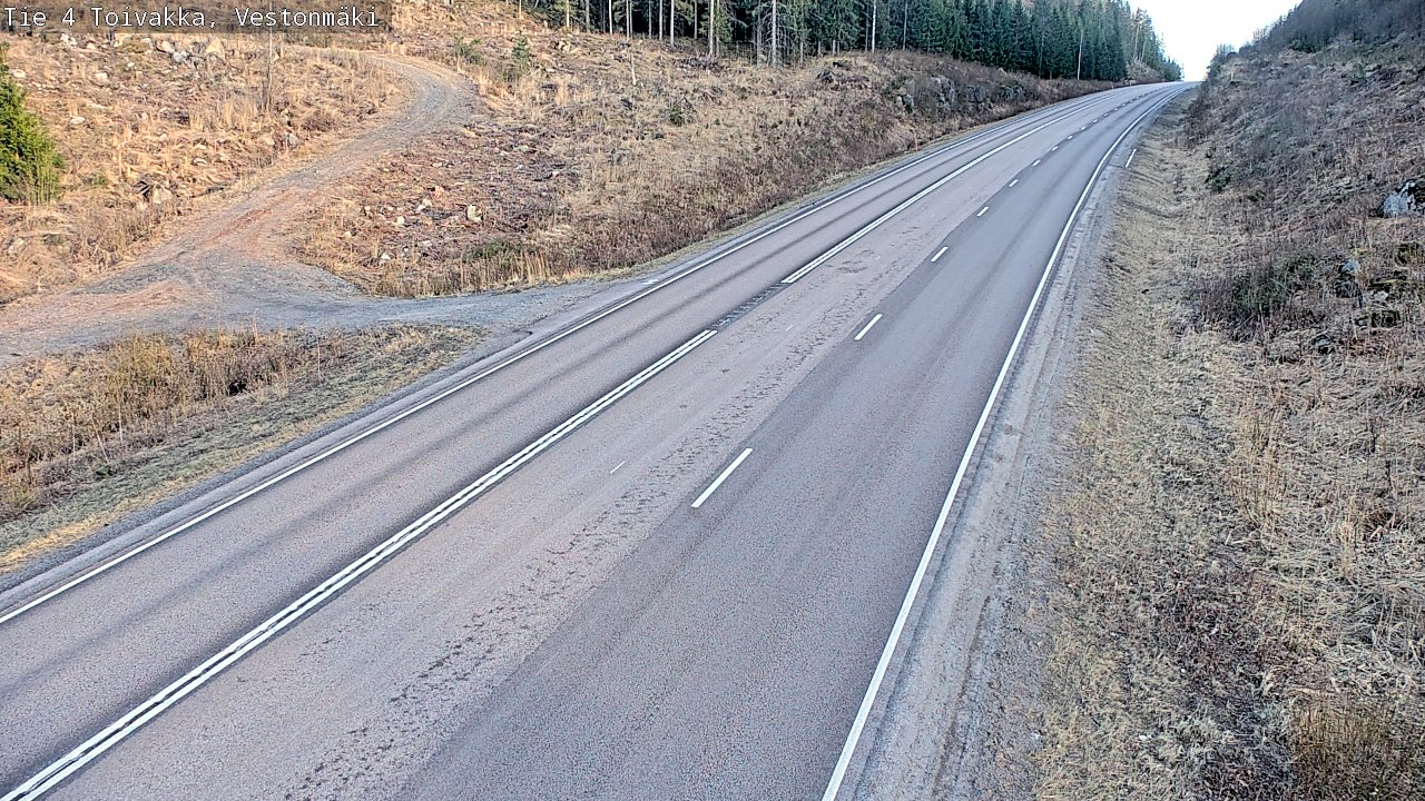 Weather Camera Image Väg 4 Toivakka, Vestonmäki, Toivakka, Keski-Suomi