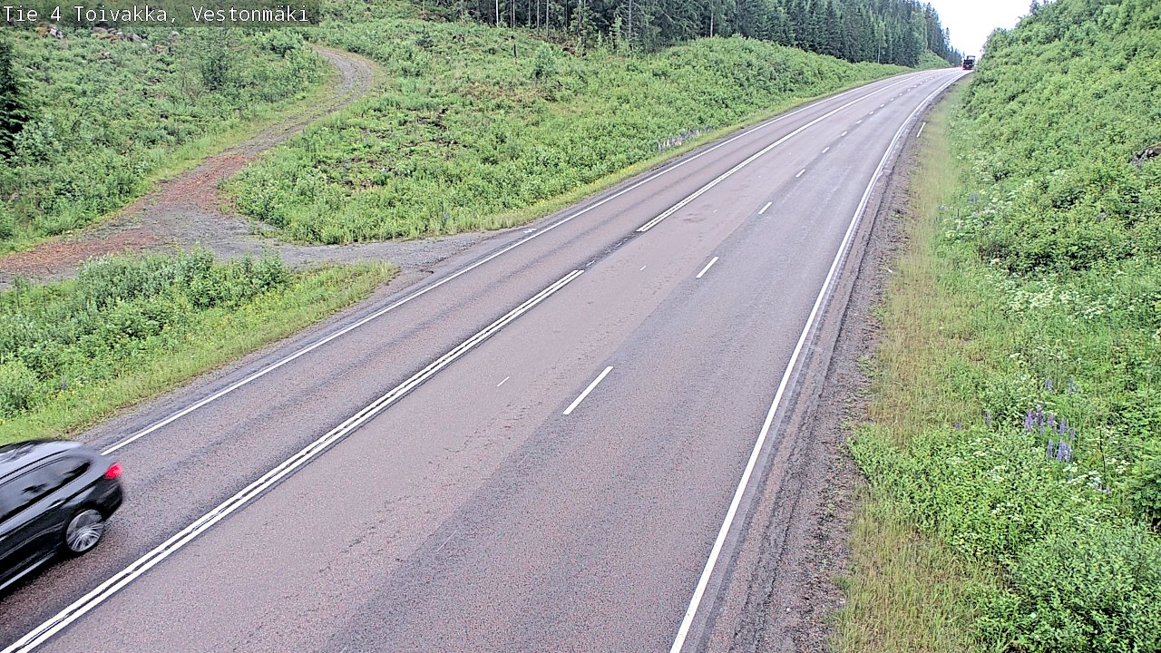 Weather Camera Image Väg 4 Toivakka, Vestonmäki, Toivakka, Keski-Suomi
