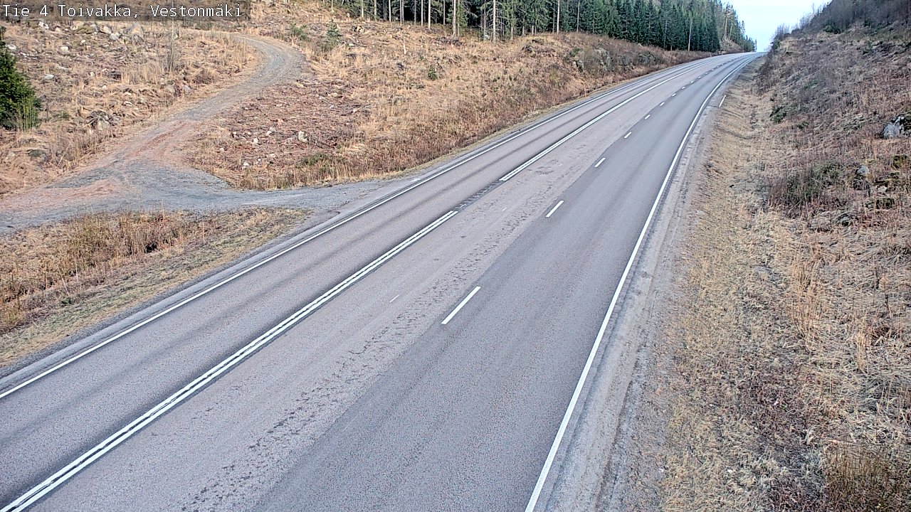Weather Camera Image Väg 4 Toivakka, Vestonmäki, Toivakka, Keski-Suomi
