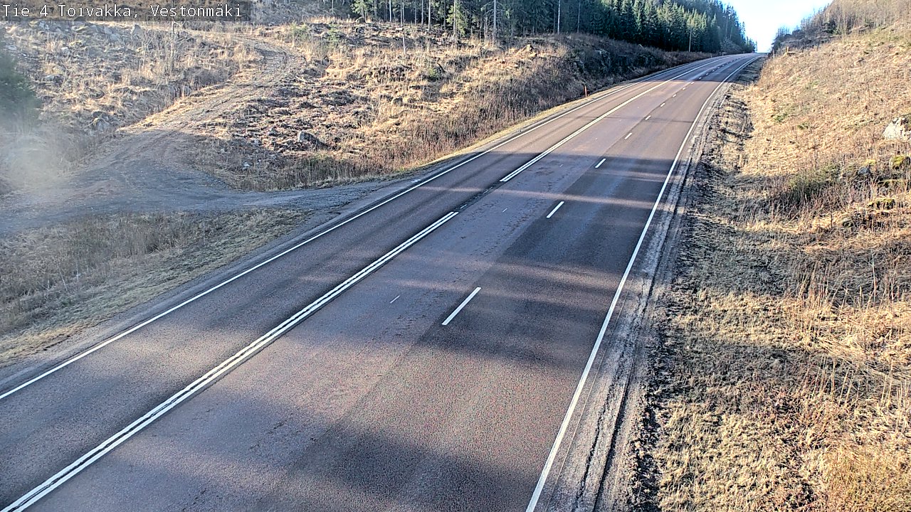 Weather Camera Image Väg 4 Toivakka, Vestonmäki, Toivakka, Keski-Suomi