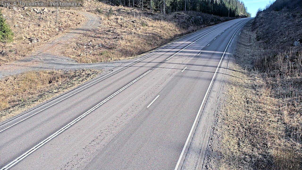 Weather Camera Image Väg 4 Toivakka, Vestonmäki, Toivakka, Keski-Suomi
