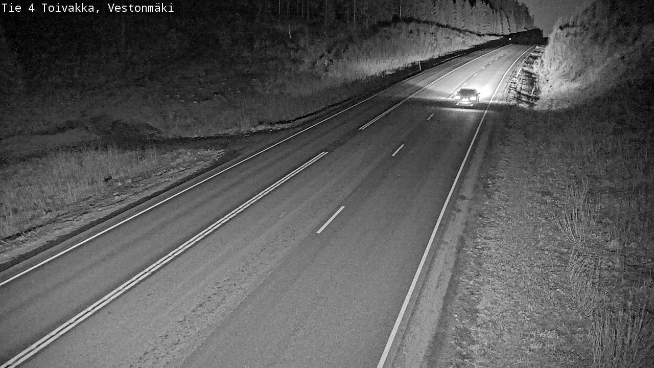 Weather Camera Image Väg 4 Toivakka, Vestonmäki, Toivakka, Keski-Suomi