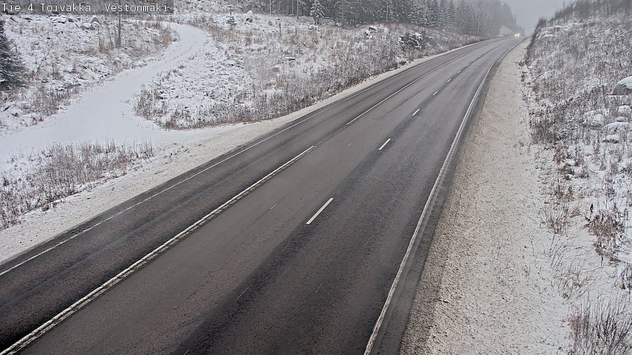 Weather Camera Image Väg 4 Toivakka, Vestonmäki, Toivakka, Keski-Suomi