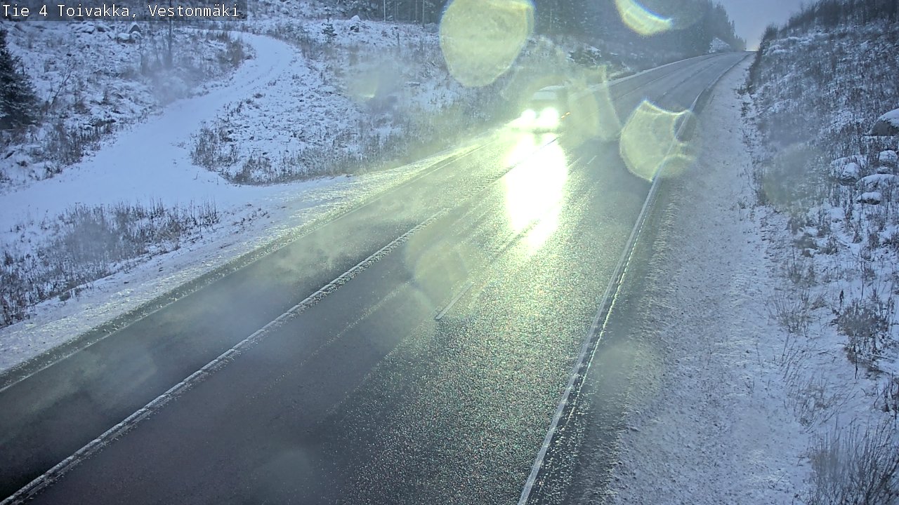 Weather Camera Image Väg 4 Toivakka, Vestonmäki, Toivakka, Keski-Suomi