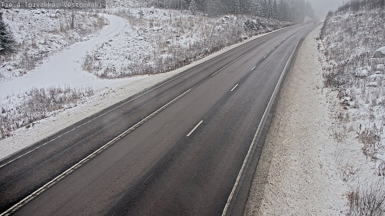 Weather Camera Image Väg 4 Toivakka, Vestonmäki, Toivakka, Keski-Suomi