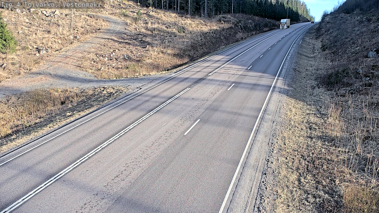Weather Camera Image Väg 4 Toivakka, Vestonmäki, Toivakka, Keski-Suomi