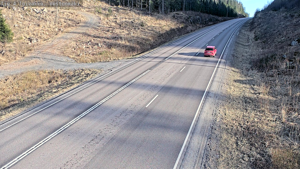 Weather Camera Image Väg 4 Toivakka, Vestonmäki, Toivakka, Keski-Suomi