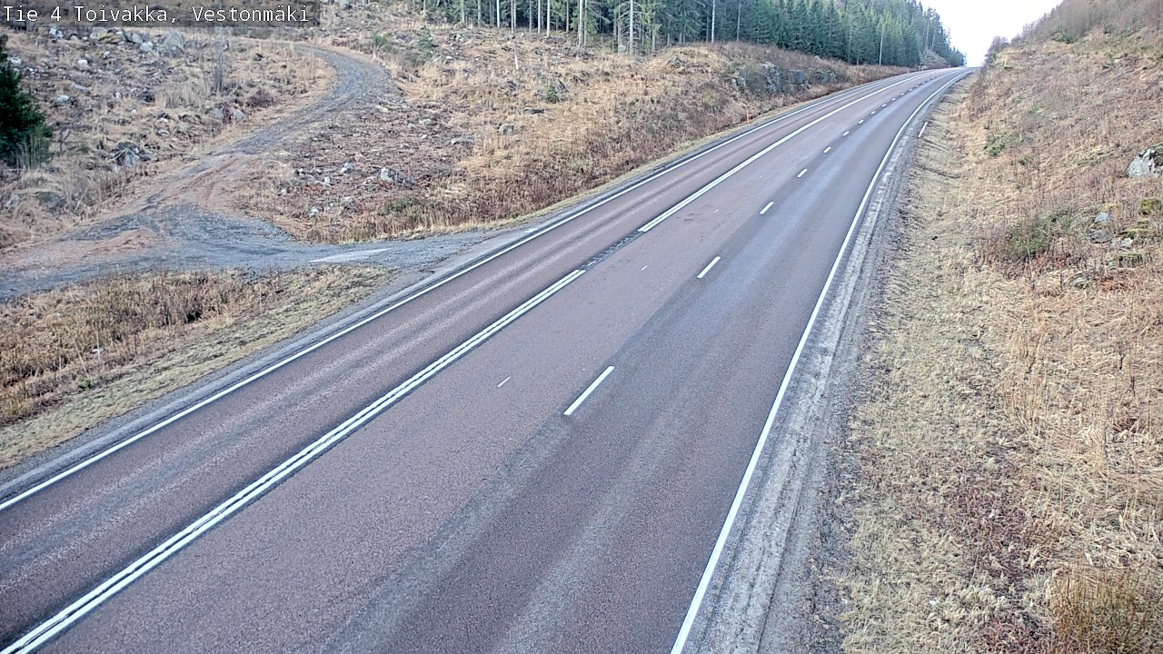 Weather Camera Image Väg 4 Toivakka, Vestonmäki, Toivakka, Keski-Suomi