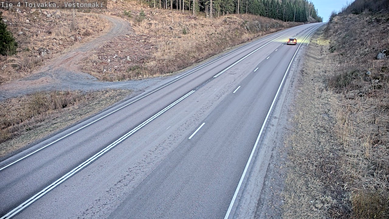 Weather Camera Image Väg 4 Toivakka, Vestonmäki, Toivakka, Keski-Suomi