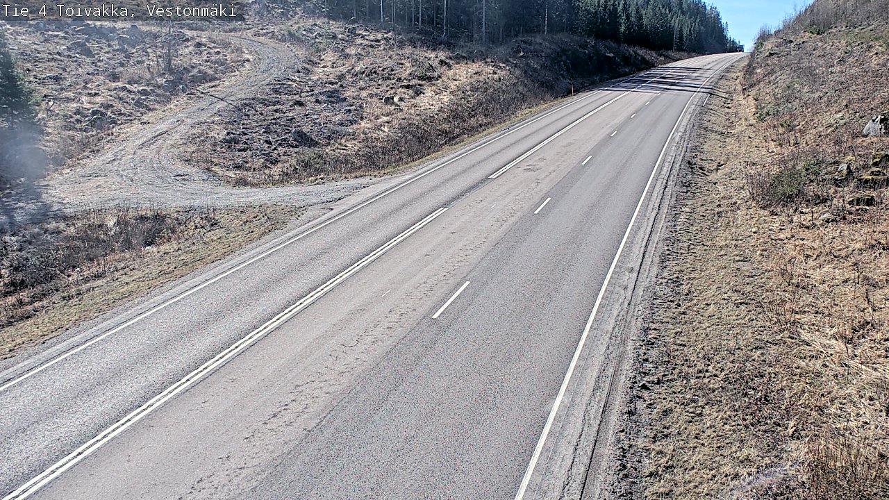 Weather Camera Image Väg 4 Toivakka, Vestonmäki, Toivakka, Keski-Suomi