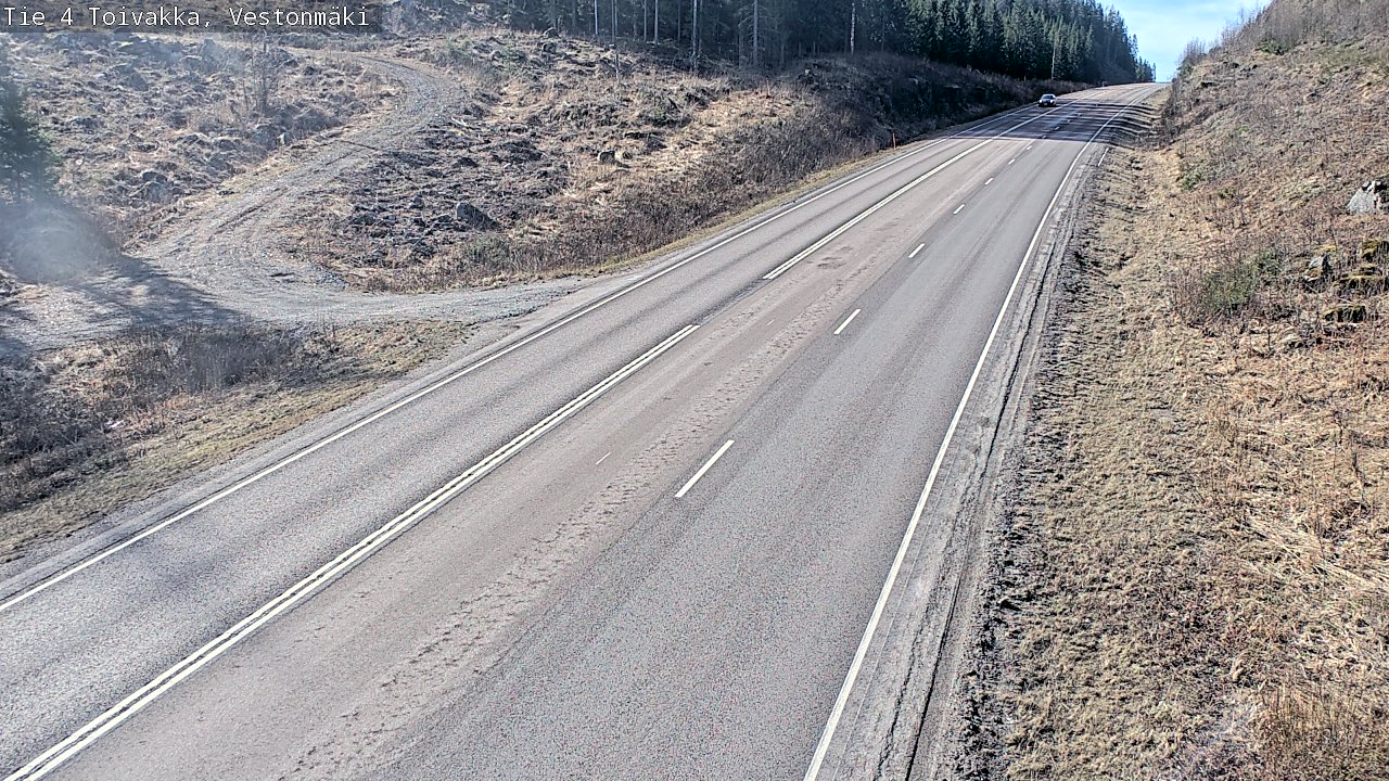Weather Camera Image Väg 4 Toivakka, Vestonmäki, Toivakka, Keski-Suomi