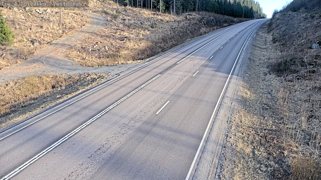 Weather Camera Image Väg 4 Toivakka, Vestonmäki, Toivakka, Keski-Suomi